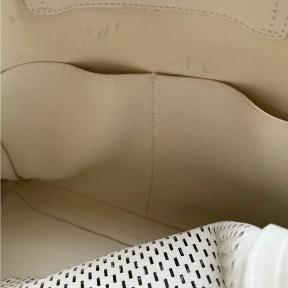 VGC Furla Cream Perforated Shoulder Bag - Picture 7 of 16